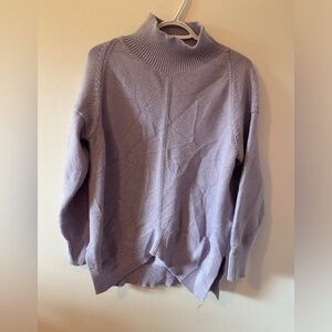 Anthropologie Oversized Maeve Lilac Crystal Sweater S